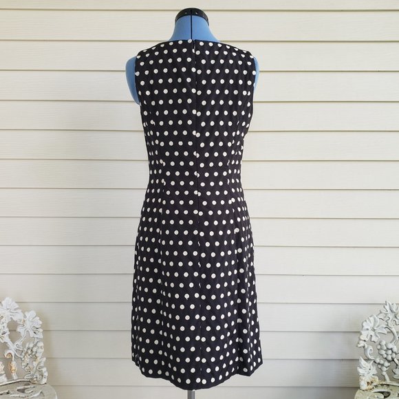 Lauren Ralph Lauren sleeveless polka dot midi dress - Picture 6 of 9